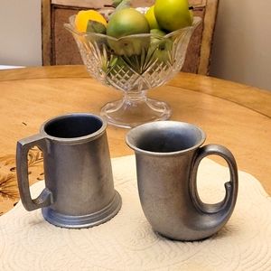Solid Pewter Steins